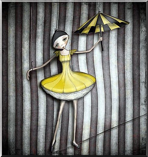 Girl with umbrella