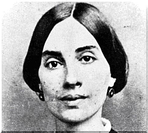 A later close-up of Emily Dickinson