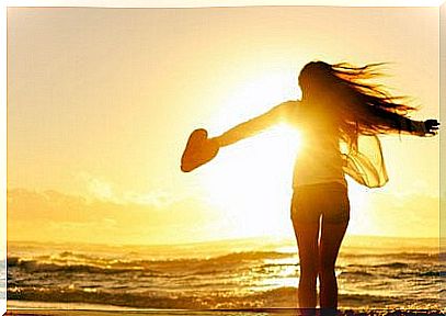 Woman on the beach