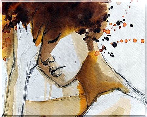 Woman in watercolor