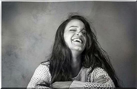 Woman laughing